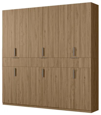 Nowoczesna szafa uchylna 270 x 240 cm – Dąb Carpenter Whisky