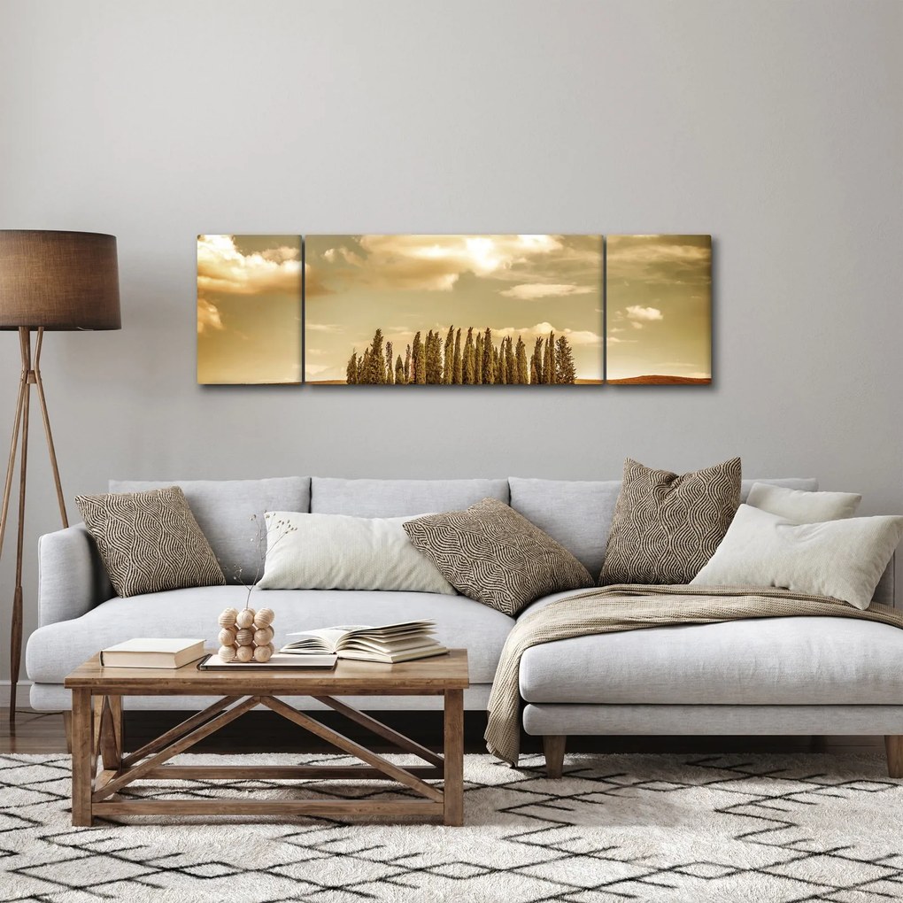 Obraz leśnej łąki (170x50 cm)
