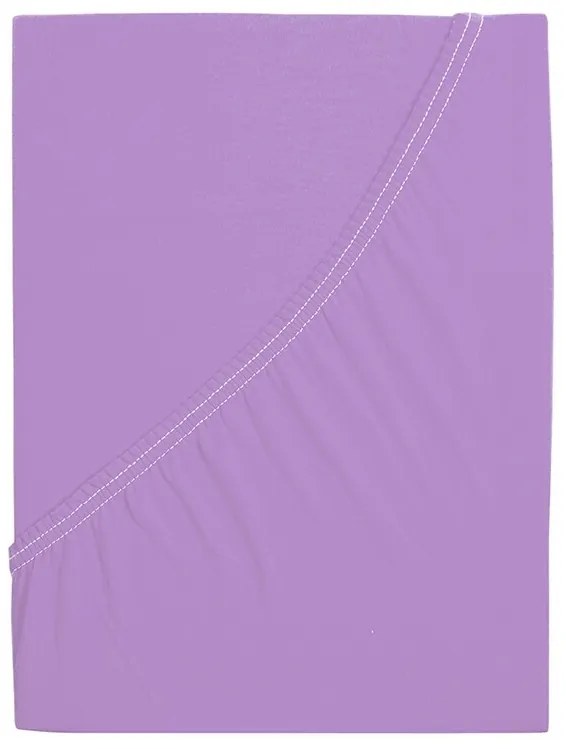 4Home prześcieradło jersey Ideal fioletowy, 90 x 200 cm, 90 x 200 cm