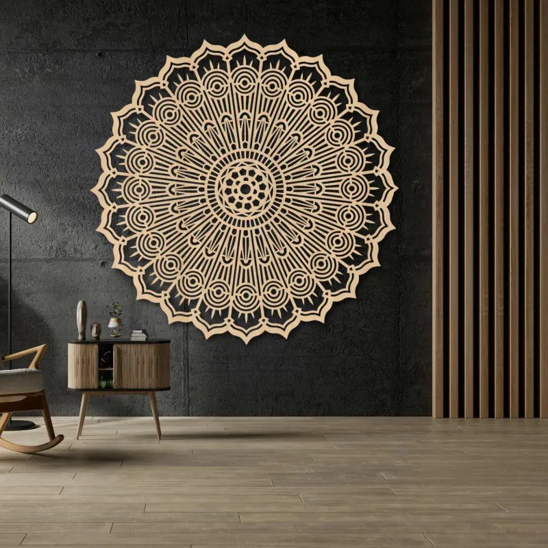 Drewniana mandala na ścianę | PERKO