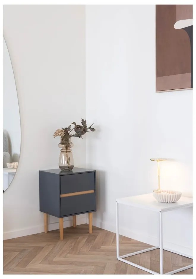 Jasnobrązowy szklany wazon (wysokość 31 cm) – House Nordic