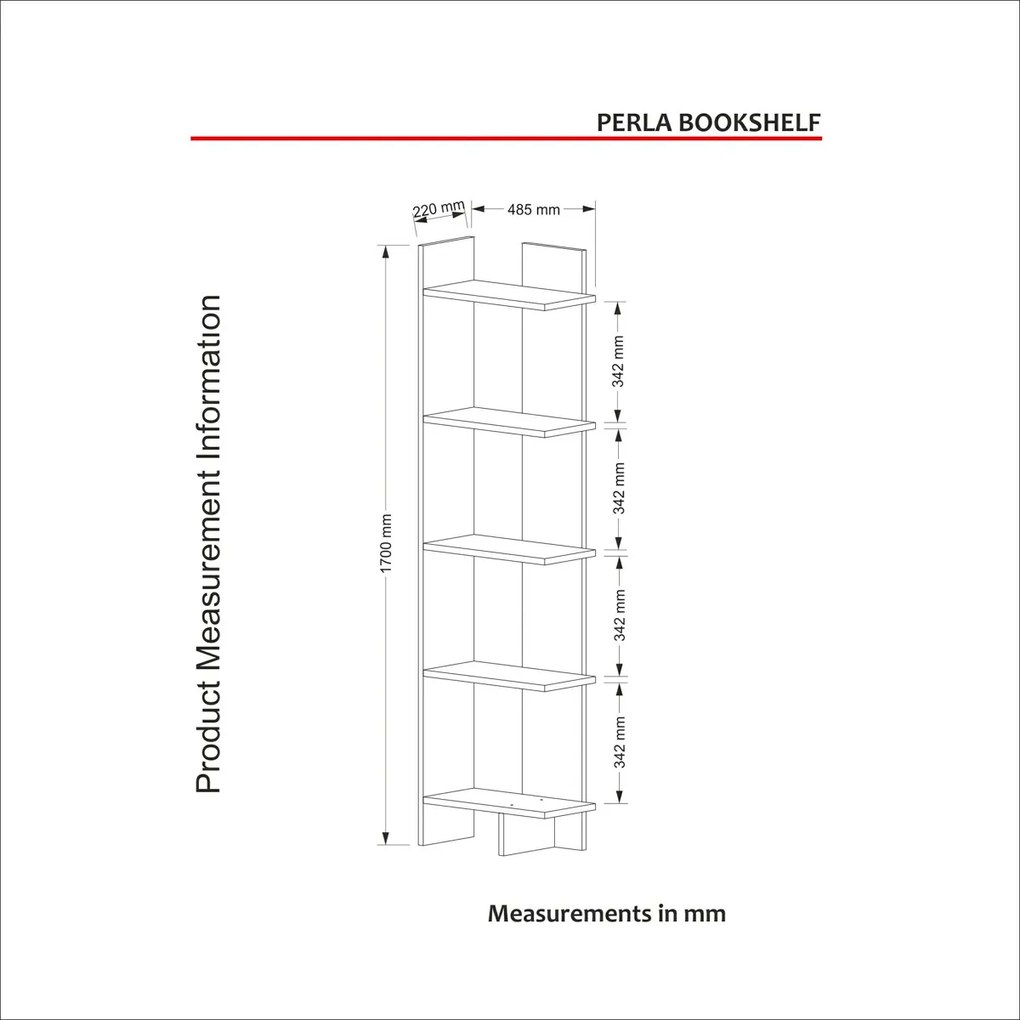 Biblioteczka Perla White