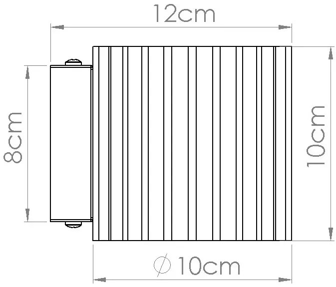 Czarny matowy kinkiet T3-P60