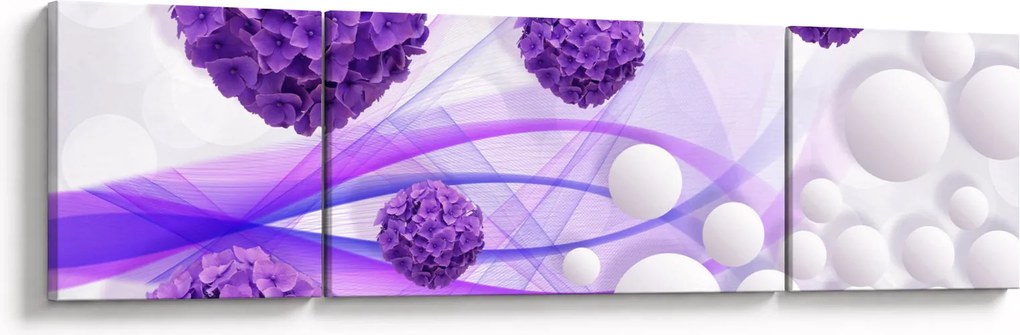 Zdjęcie - Kulki, kulki, kwiaty, ... (170x50 cm)