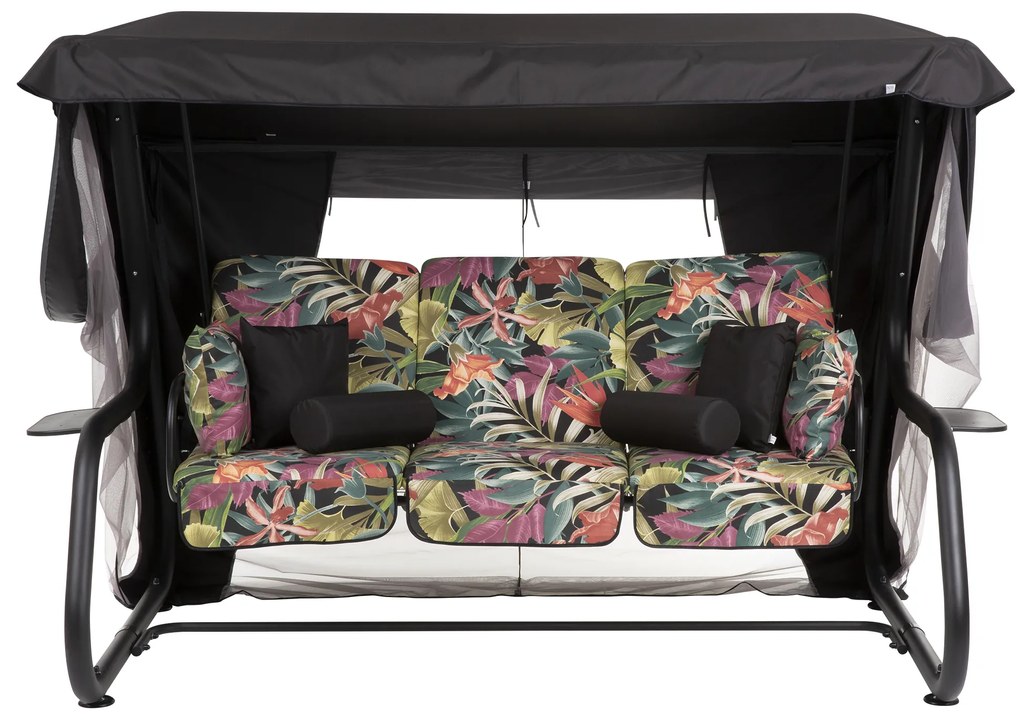 Huśtawka ogrodowa z moskitierą Venezia Lux Black Edition G052-23IB PATIO
