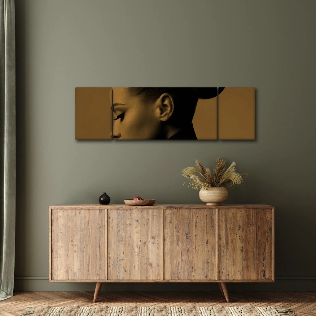 Obraz - Kobieta z profilu (170x50 cm)