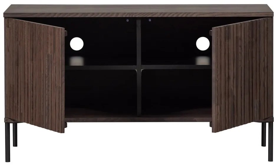 Brązowa szafka pod TV w dekorze jesionu 100x56 cm Gravure – WOOOD