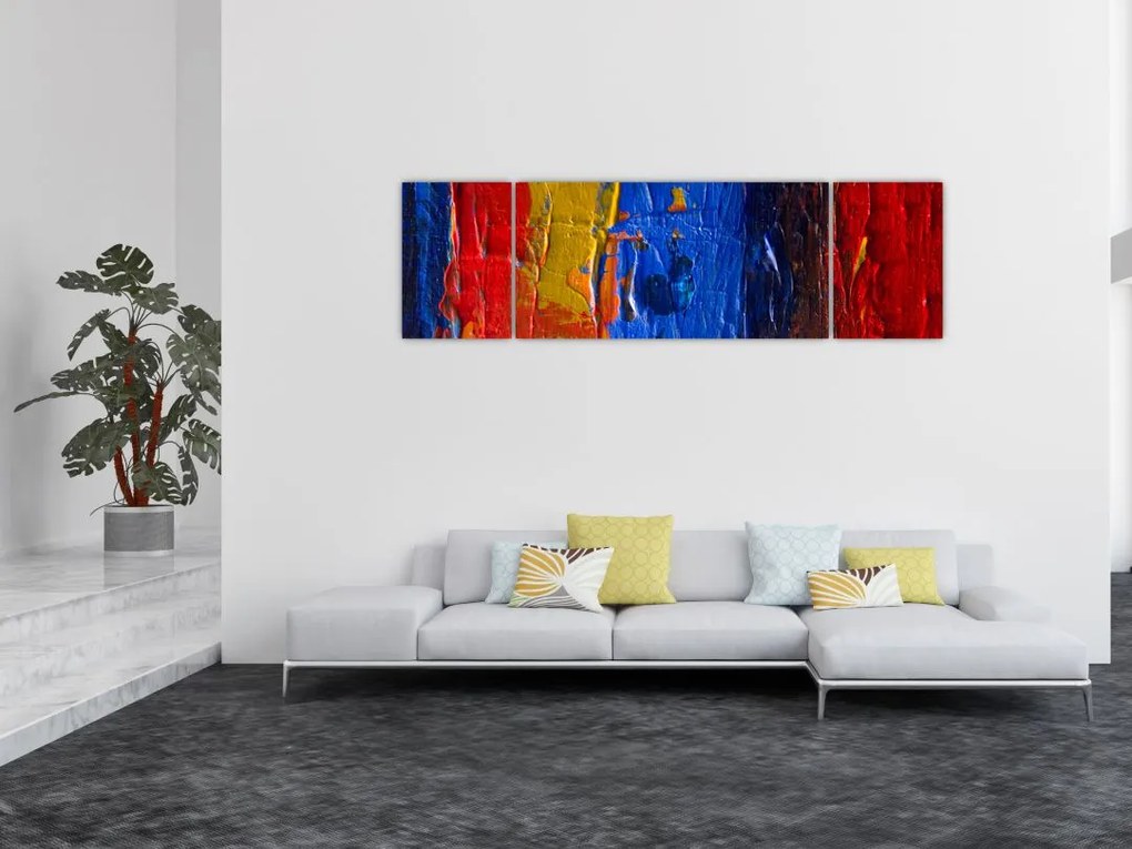 Obraz malarskich kolorów (170x50 cm)