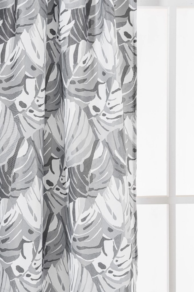Designerska zasłona FLOCUS 140x270 cm, wzorzysta Zawieszanie: Taśma z wiązaniami