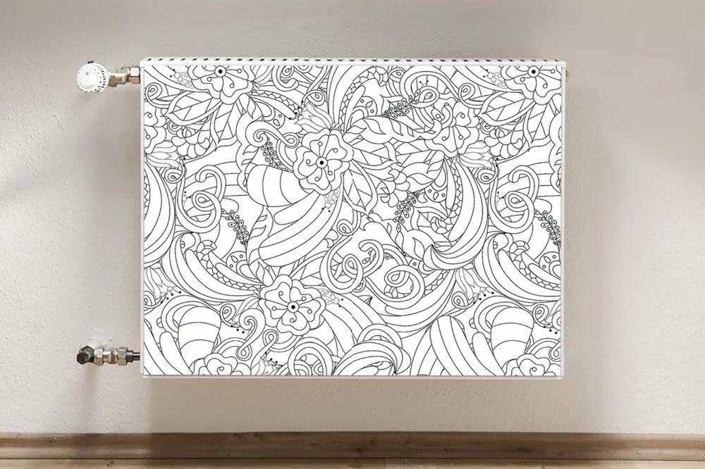 Maskownica na kaloryfer Doodle wzór