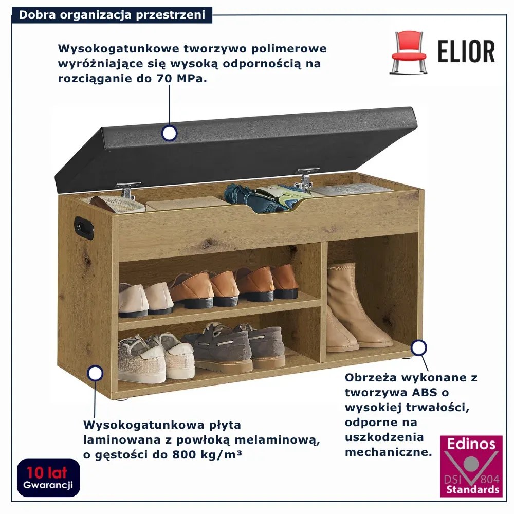Nowoczesna szafka na buty dąb artisan - Tocador 7X