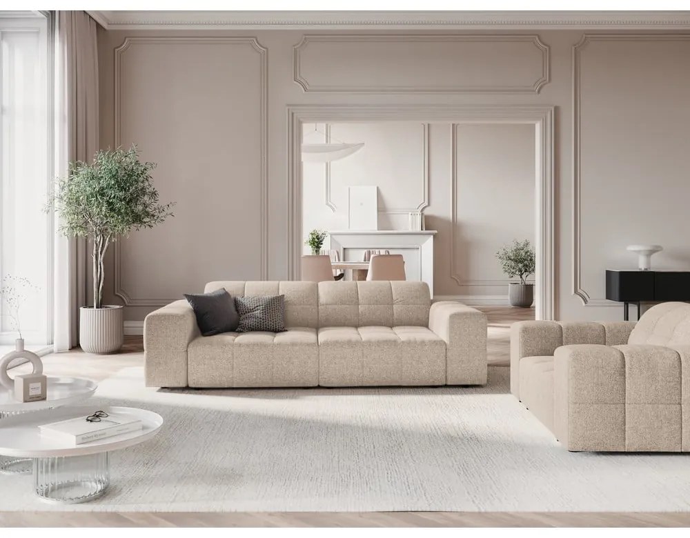 Beżowa sofa 204 cm Chicago – Cosmopolitan Design