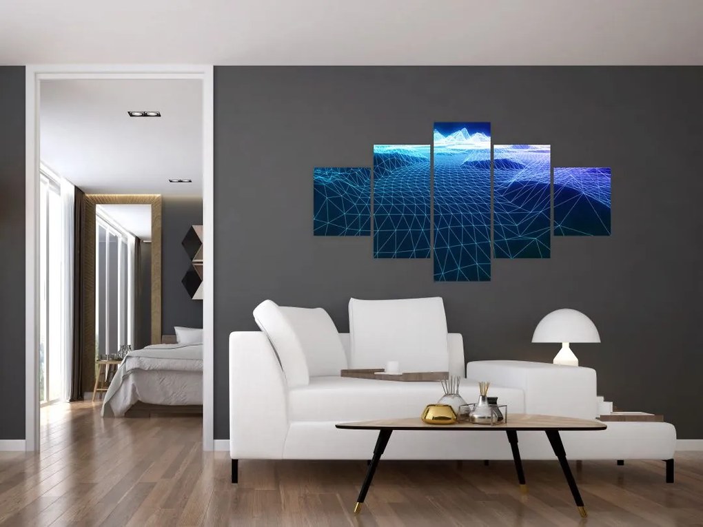 Obraz - Góry w modelu komputerowym (125x70 cm)