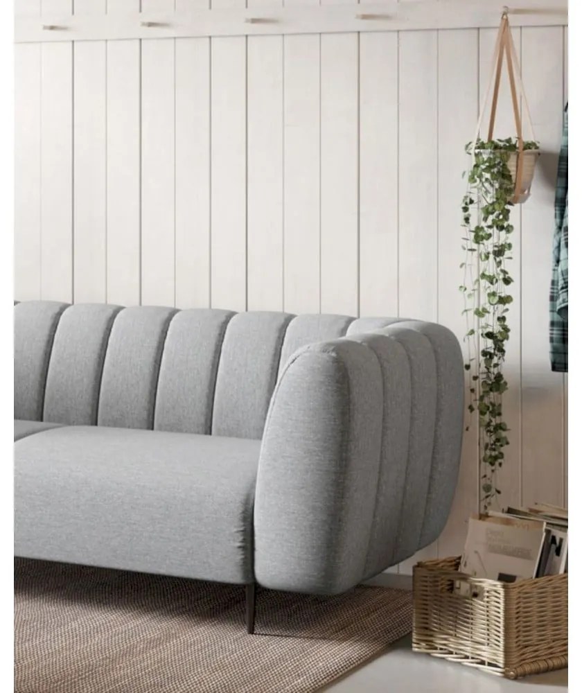 Jasnoszara sofa 210 cm Shel – Ghado