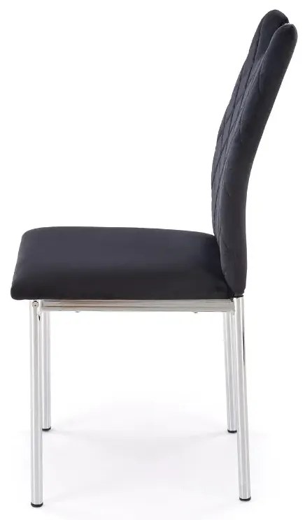 Krzesło tapicerowane K578 VELVET czarne HALMAR