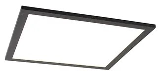 Nowoczesna lampa sufitowa czarna w komplecie z LED 40 cm - Liv Nowoczesny Oswietlenie wewnetrzne