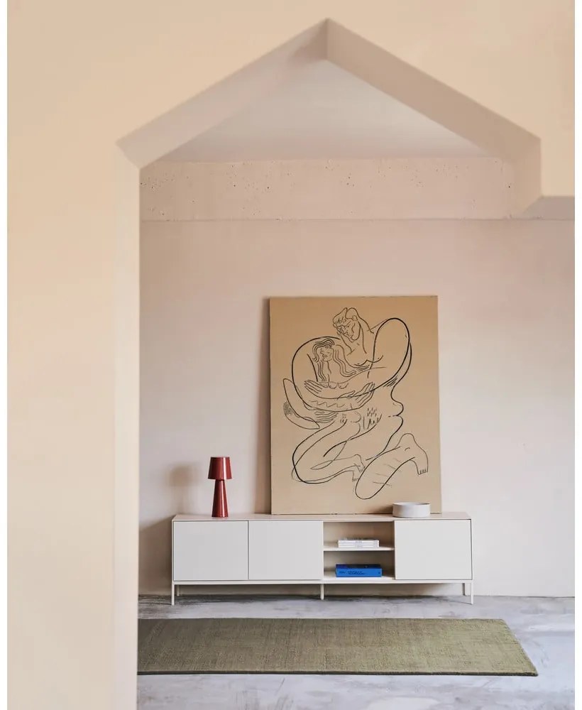 Biała szafka pod TV 195x55 cm Vedrana – Kave Home