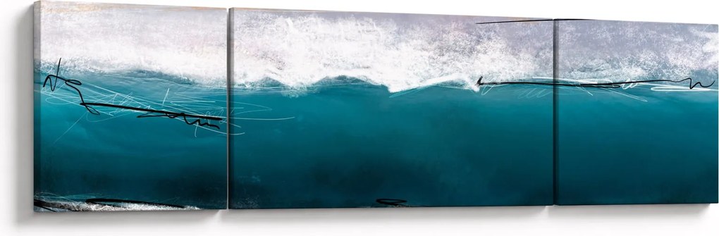 Obraz - Abstrakcja (170x50 cm)