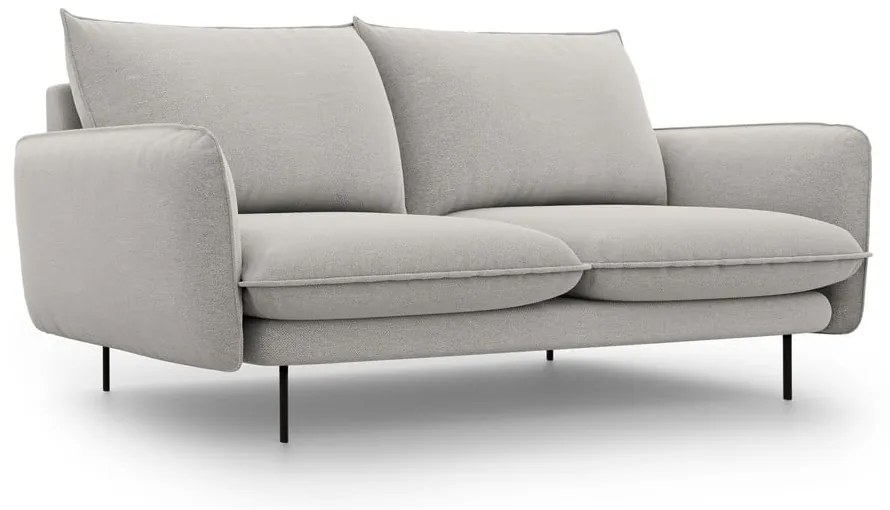 Jasnoszara sofa Cosmopolitan Design Vienna, 160 cm