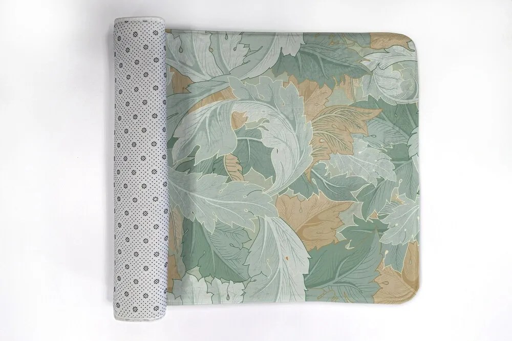 Antypoślizgowy dywanik łazienkowy Antypoślizgowy dywanik łazienkowy Liście rośliny