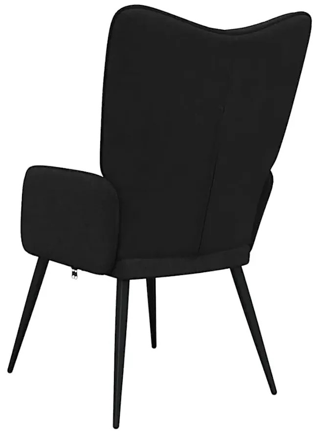 Czarny fotel do salonu K2-P91