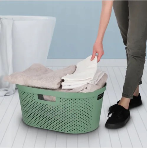 Curver Kosz na czystą bieliznę Infinity 39 l,zielony