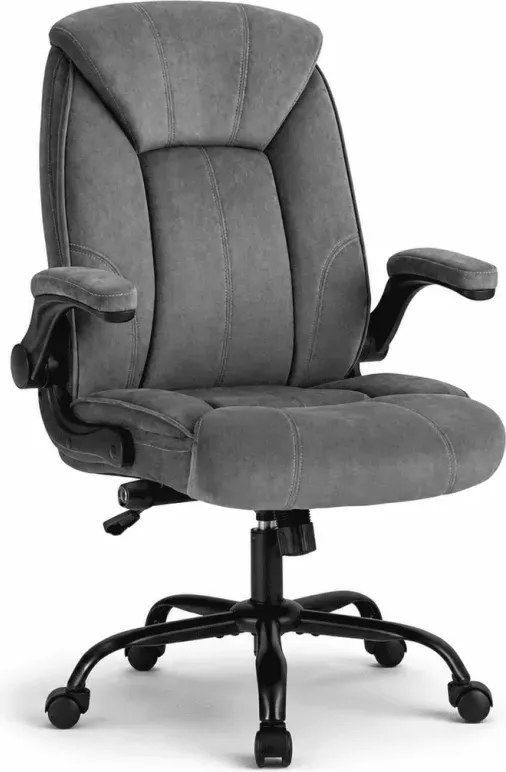 Ergonomiczny fotel biurowy Ralikin szary z mechanizmem TILT i regulacją podparcia