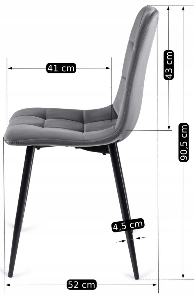 Zestaw Stół Okrągły Rozkładany HARRY 102-142 cm Dąb Artisan/Czarny i 6 Krzeseł Tapicerowanych PERU Szarych Nowoczesnych