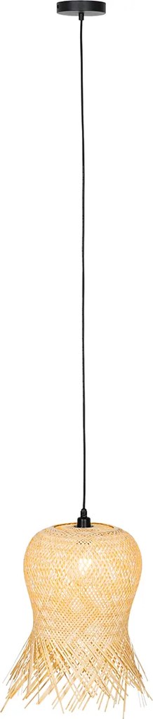 Orientalna lampa wisząca zewnętrzna bambusowa IP44 - Carlos