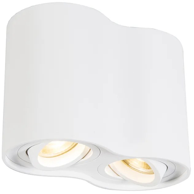 Nowoczesny reflektor biały, regulowany - Rondoo Duo