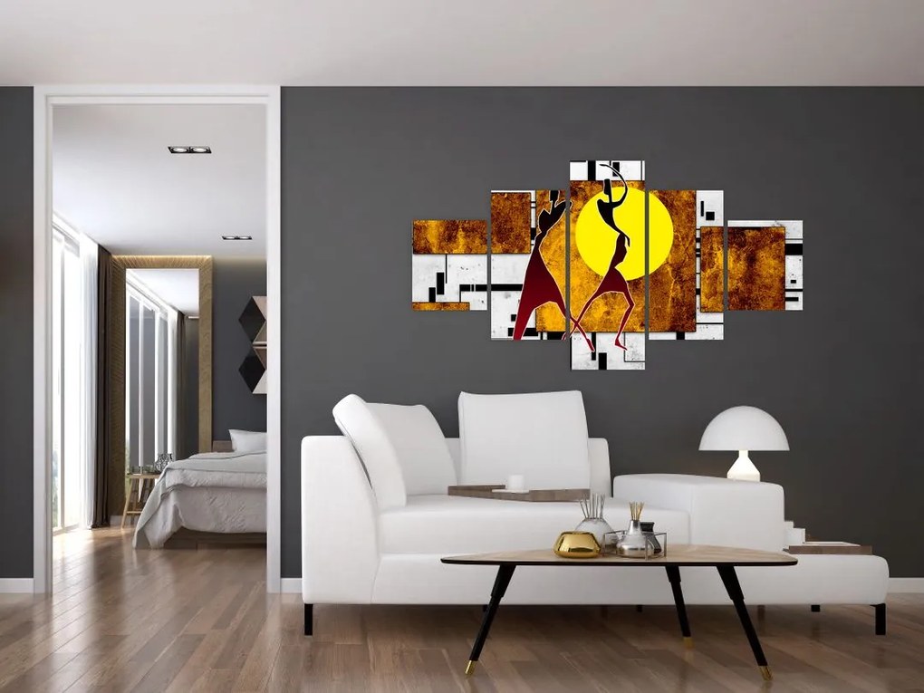 Obraz malarstwa z epoki starożytnej (125x70 cm)