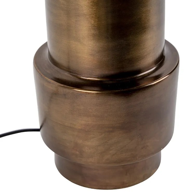 Lampa stołowa w stylu art deco brązowa bez klosza - Bruut ArtDeco Oswietlenie wewnetrzne