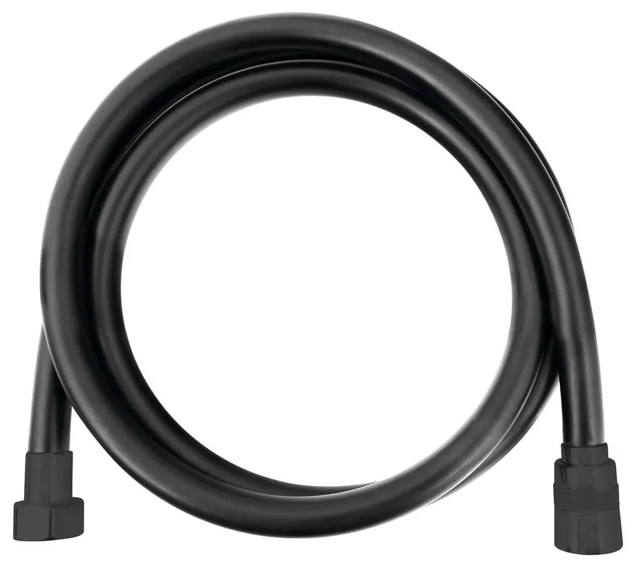 Czarny plastikowy wąż prysznicowy ø 1 cm Softflex – Sapho