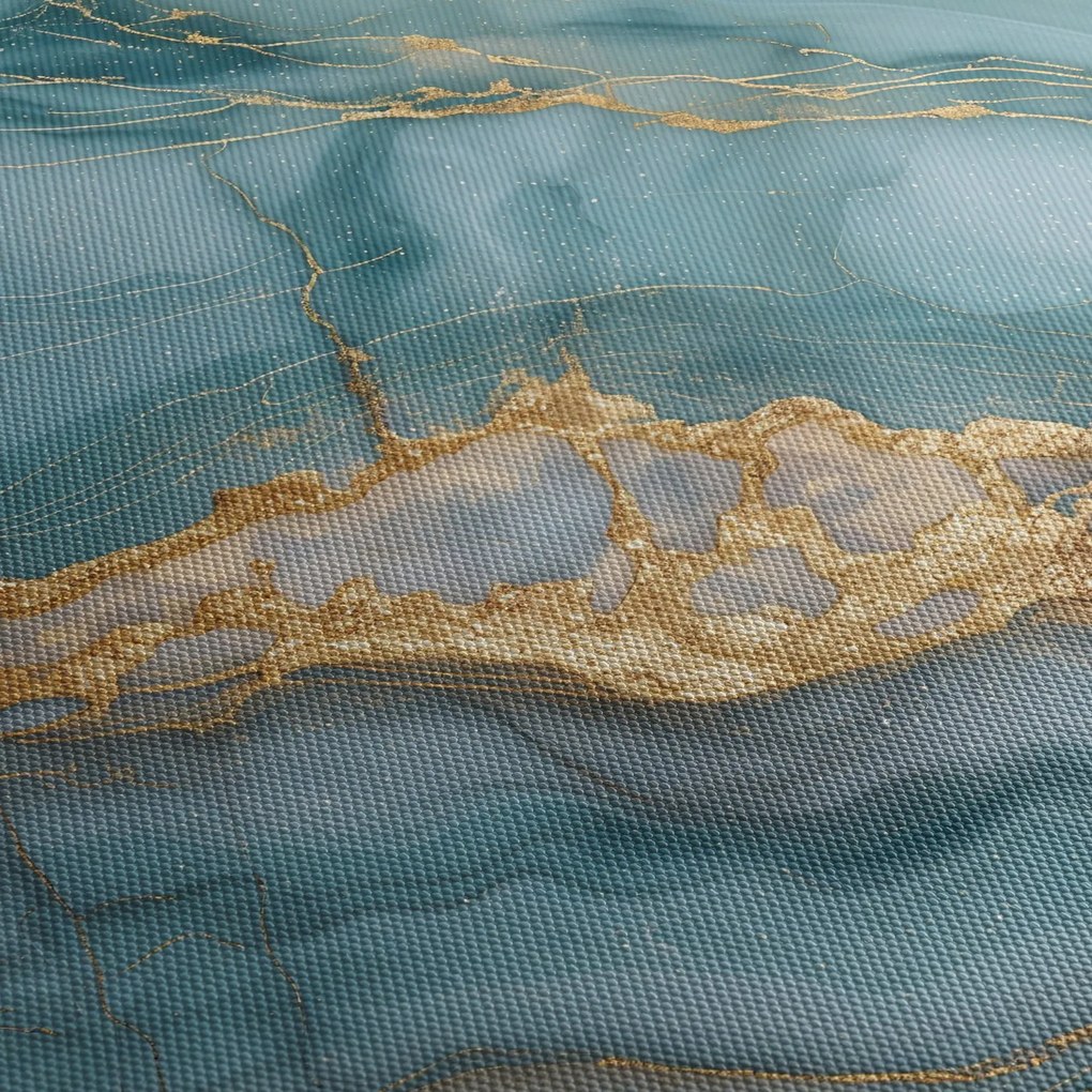 Obraz - Turkusowy marmur (125x70 cm)