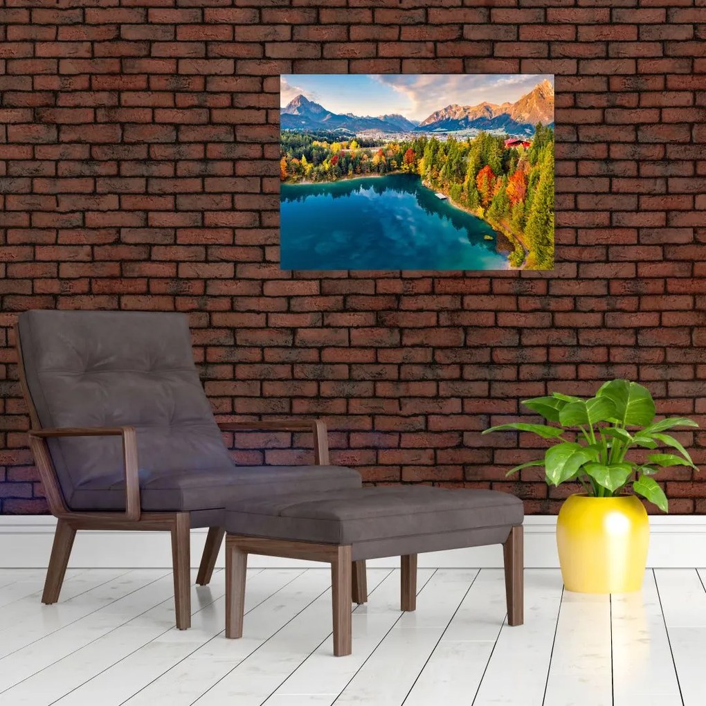 Obraz na szkle - Jezioro Urisee, Austria (70x50 cm)