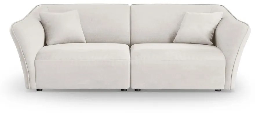 Biała sofa z materiału bouclé 206 cm Tokyo – Cosmopolitan Design