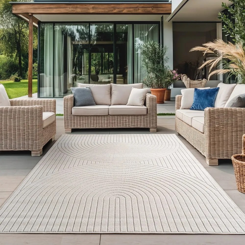 Kremowy dywan odpowiedni na zewnątrz 120x170 cm Nova 1201 – Ayyildiz Carpets