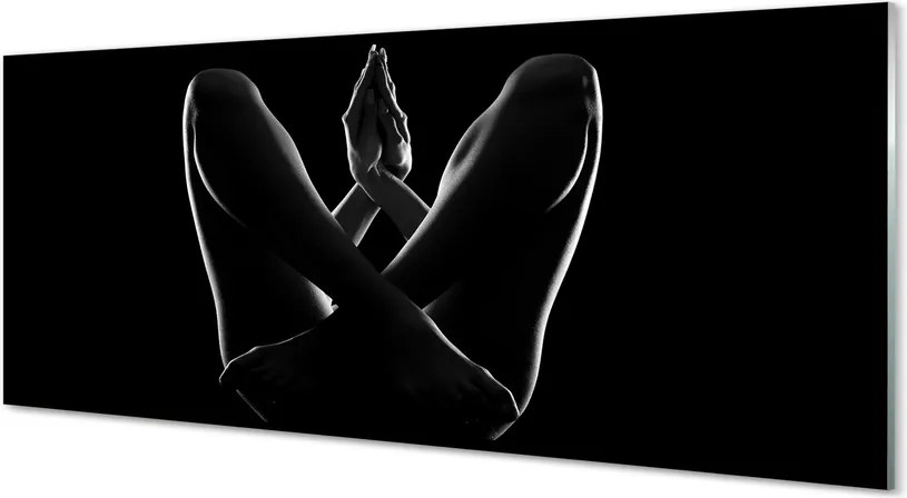 Panel szklany do Kuchni Akt: Nogi i Ręce Kobiety