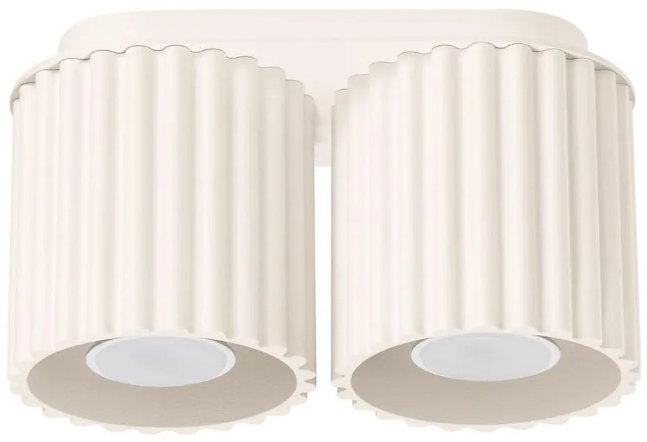 Sollux SL.1790 - Oprawa punktowa AURA 2xGU10/10W/230V kremowa