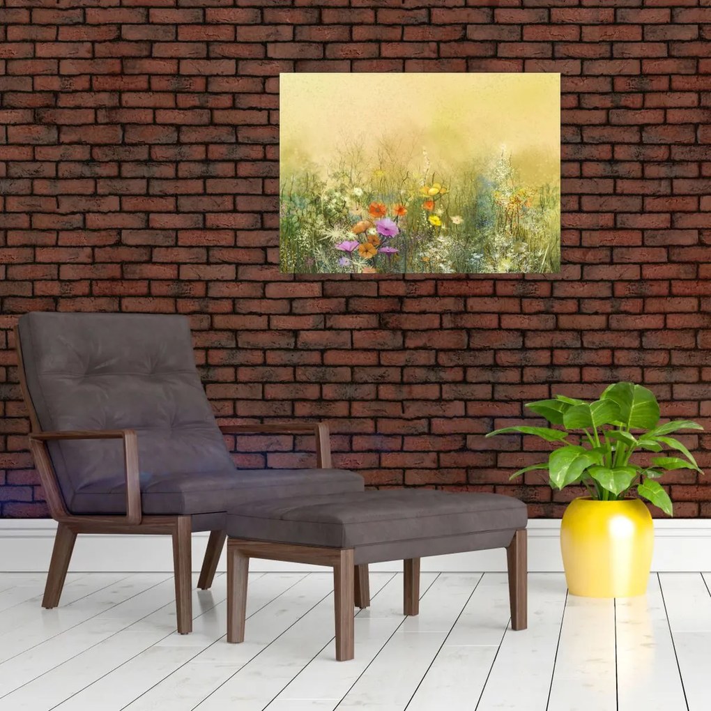 Obraz - Malowana łąka (70x50 cm)