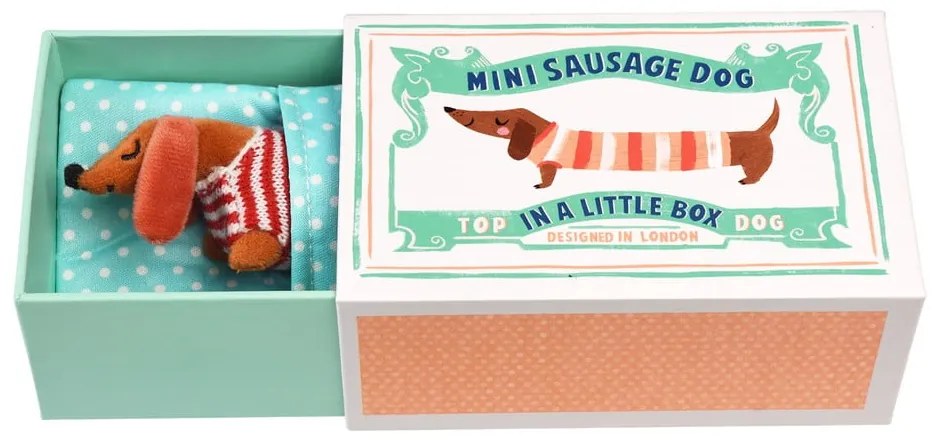 Zabawka pluszowa Mini Sausage Dog in a Little Box – Rex London