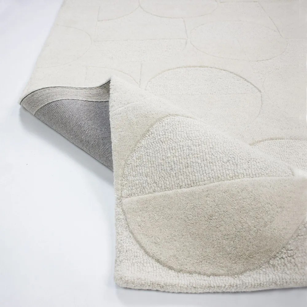 Wełniany dywan tkany ręcznie w kolorze kości słoniowej 120x170 cm Gigi – Flair Rugs