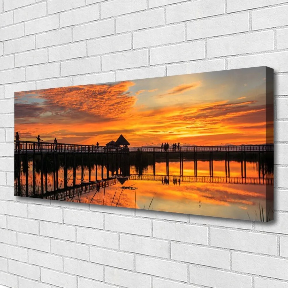 Obraz na płótnie Most wiszący nad Oceanem