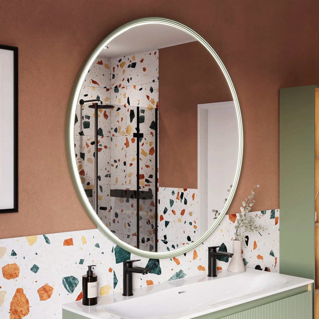 Lustro łazienkowe LED BELDIVO okrągłe - 120 cm