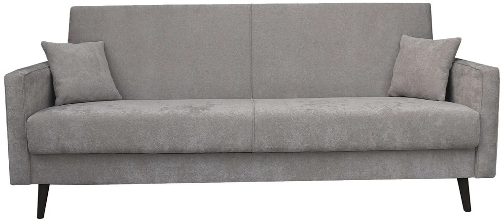 Szara kanapa rozkładana na nóżkach P3-Z95