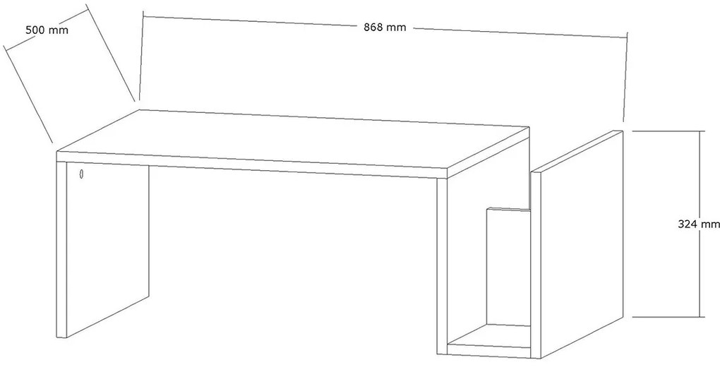 Stolik konferencyjny Memo Travertine
