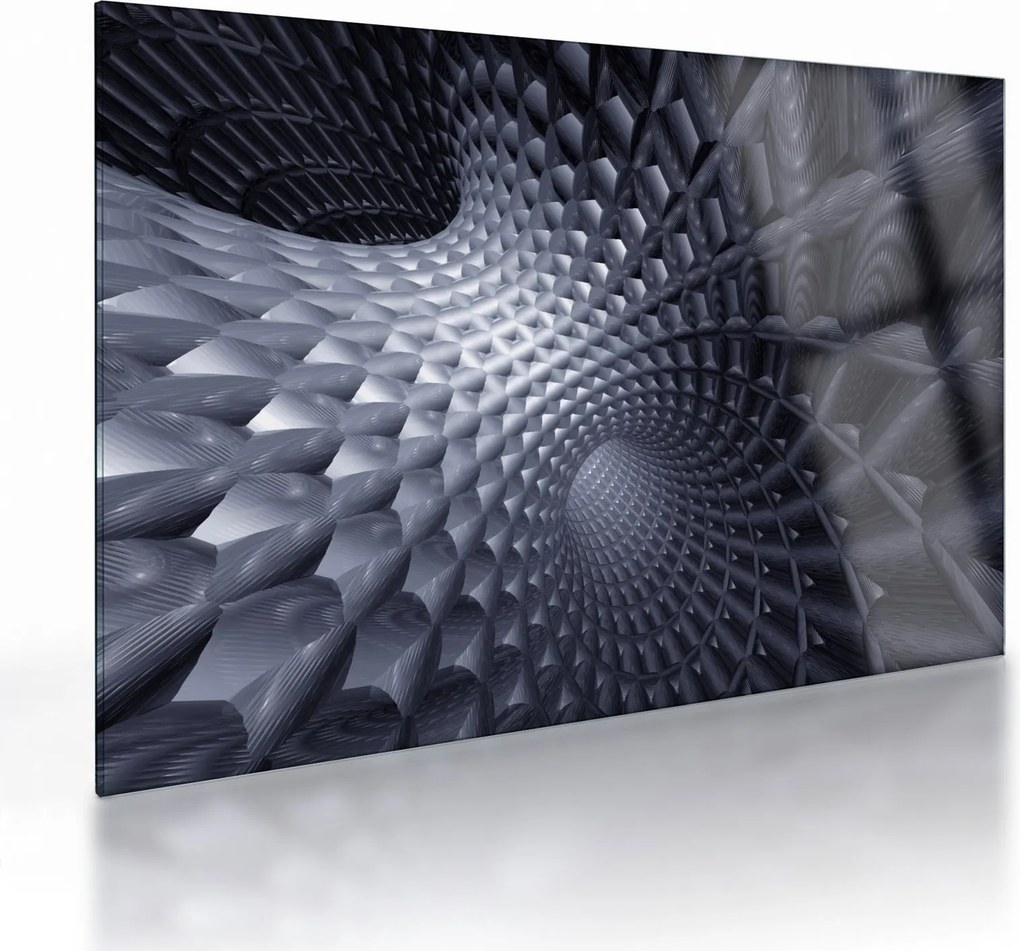 Obraz na szkle - Abstrakcja 3D (70x50 cm)