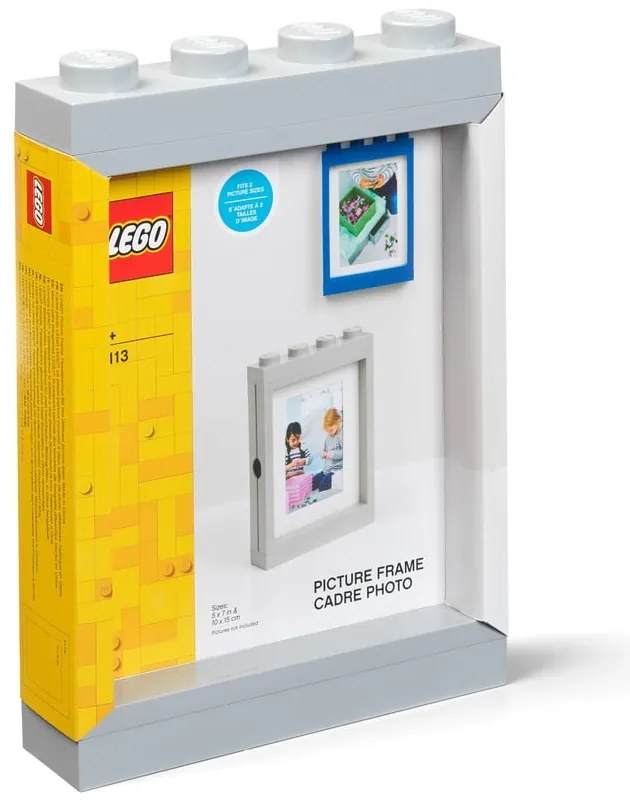 Szara ramka na zdjęcie LEGO®, 19,3x26,8 cm