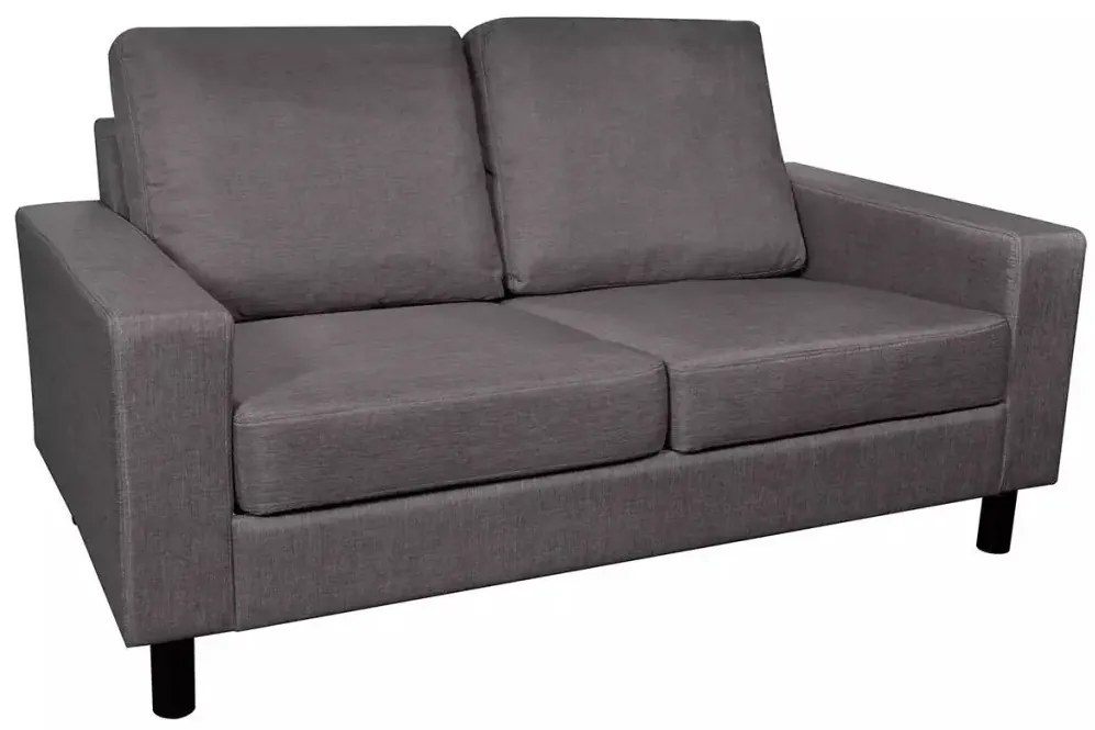 Materiałowa, ciemnoszara 2-osobowa sofa – Clarens