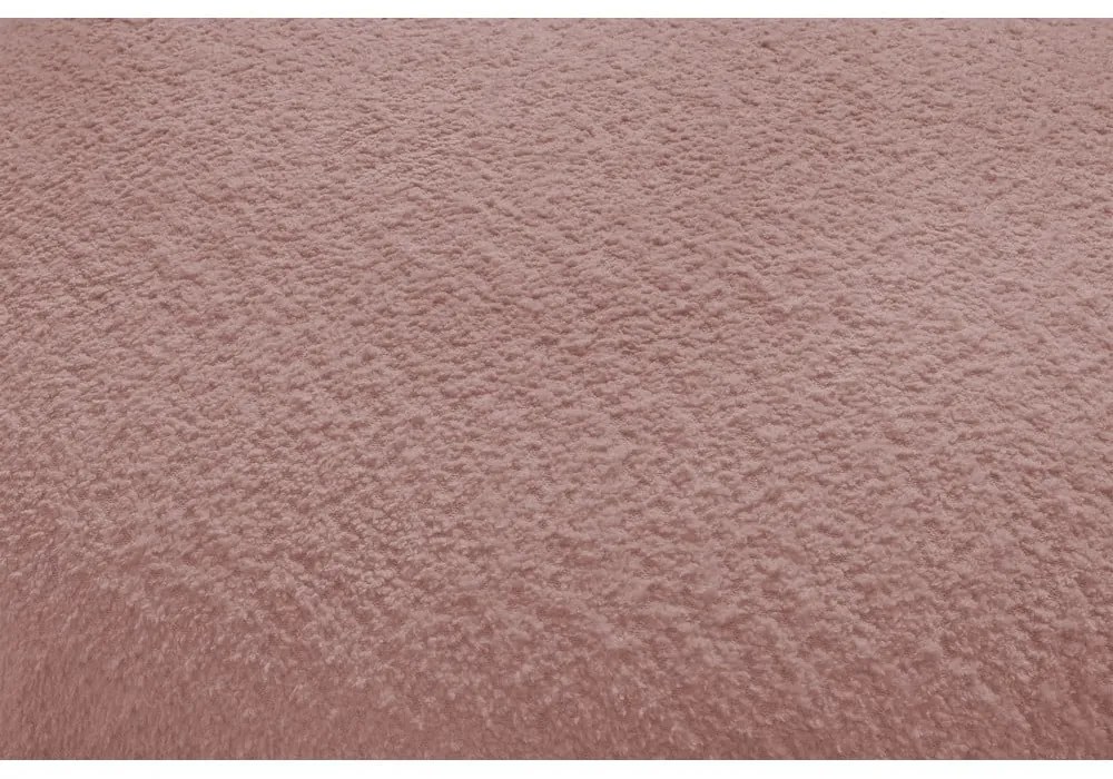 Różowa sofa z materiału bouclé 260 cm Saint-Germain – Bobochic Paris